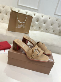 Her In Roma Leather Heeled Mules