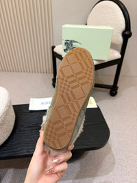 26S Shearling Knight Runner Mules