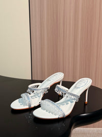 Caovilla Chandelier Heeled Mules