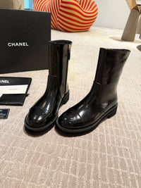 Calfskin Cap Toe Short Boots