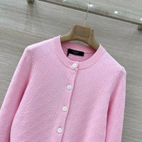 Fine Fabric Jacquard Cardigan