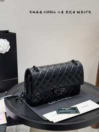 All Black Flap Bag