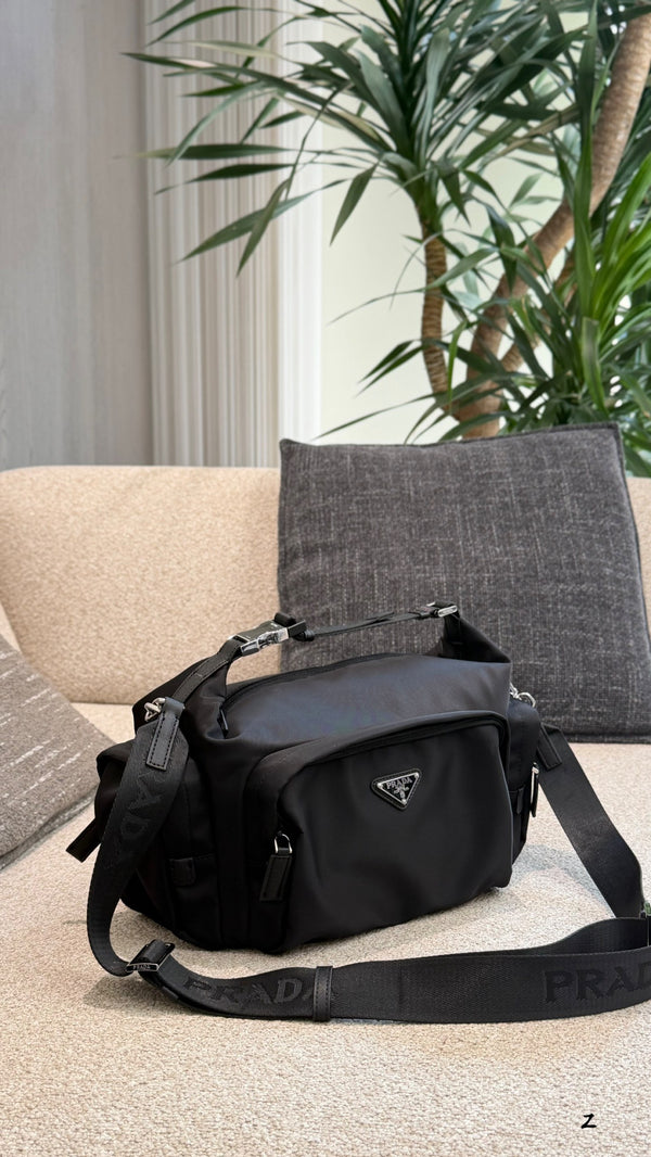 Explore Re-Nylon Saffiano Shoulder Bag
