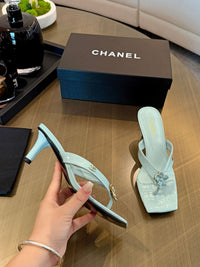 Camellia Thong Mules