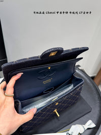 Classic Flap Bag Dark Blue Denim