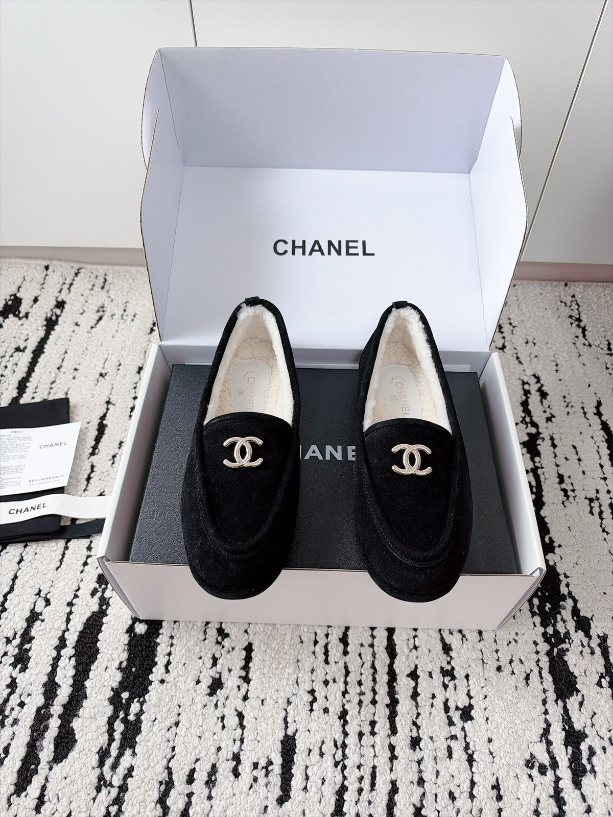 26S Shearling Loafers
