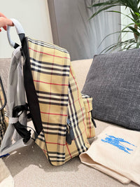 Check Backpack Archive Beige