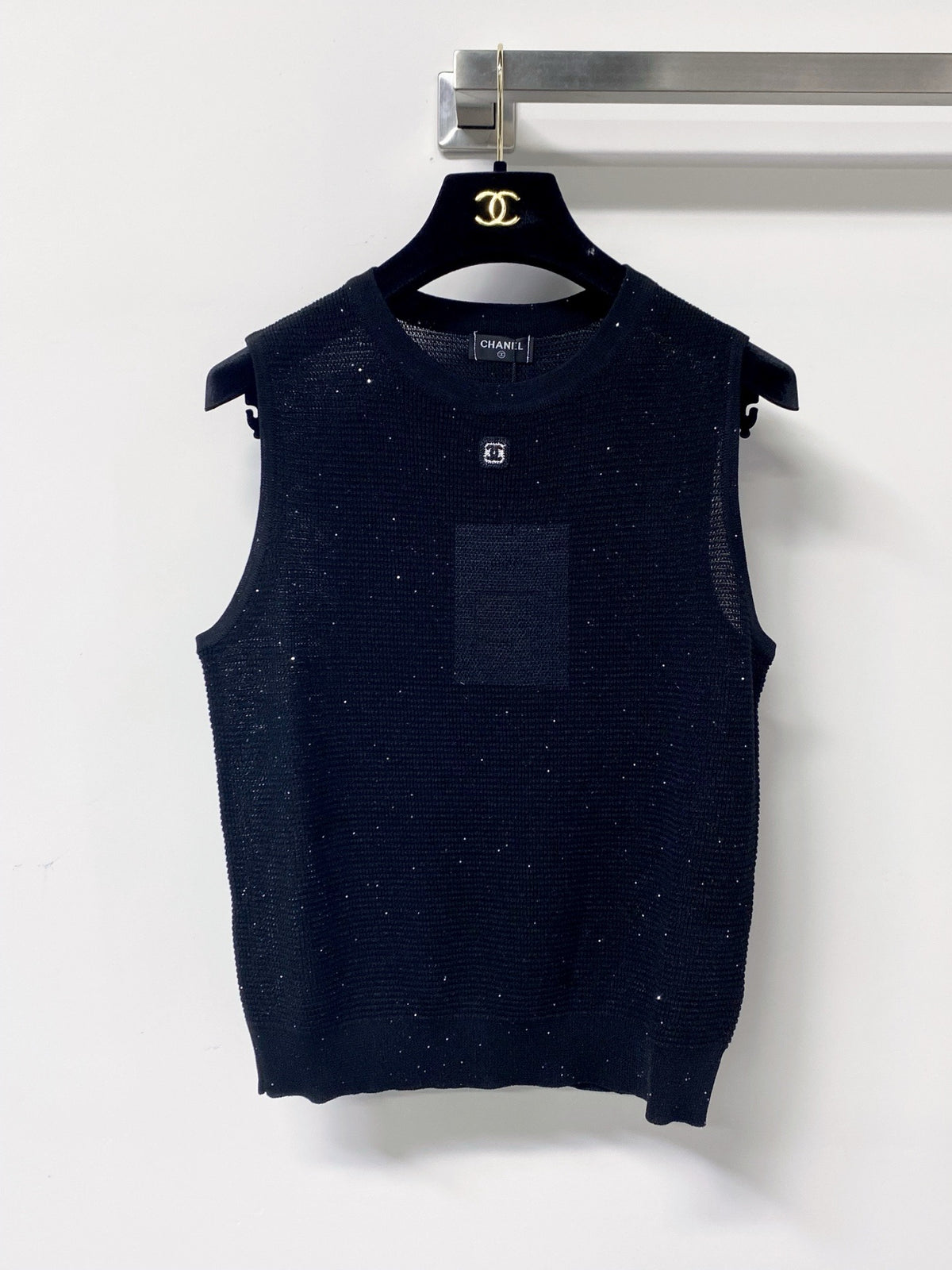 Sleeveless Textured Knit Top