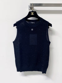 Sleeveless Textured Knit Top