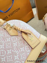 Alma BB Monogram Emblème Rose Ribbon Pink