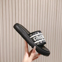 Dway Oblique Embroidered Slide