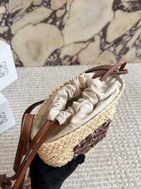 Anagram Raffia Pocket Bag