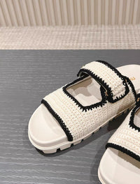 Logo Crochet Sandals