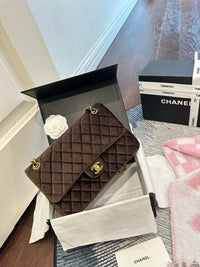 Velvet Flap Bag