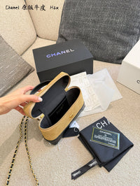Suede Calfskin Vanity Bag