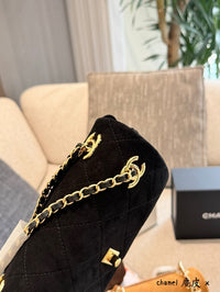 Suede Mini Flap Bag