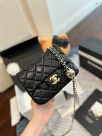 Mini Flap Bag with Lucky Ball Chain