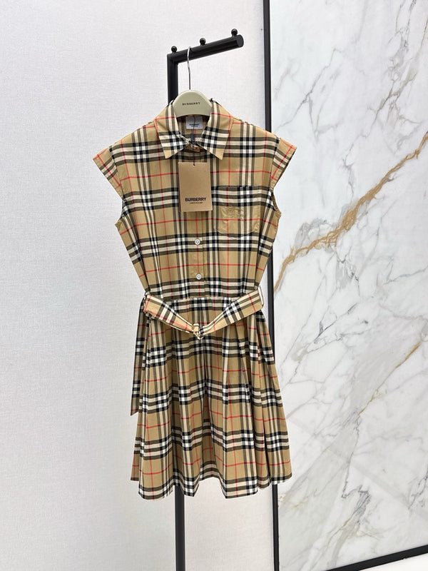 Vintage Check Shirt Dress