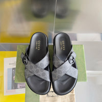 Double Strap Slide Sandals