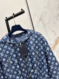 Monogram Hooded Windbreaker Jacket