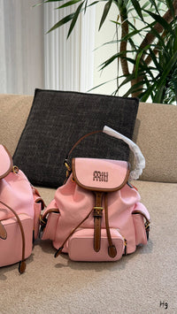 Canvas Leather Backpack