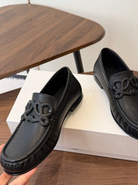 Double L Leather Loafers