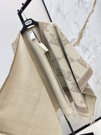 26S Monogram Wool Poncho