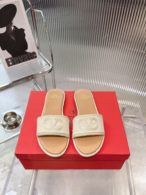 VLogo Espadrille Slides