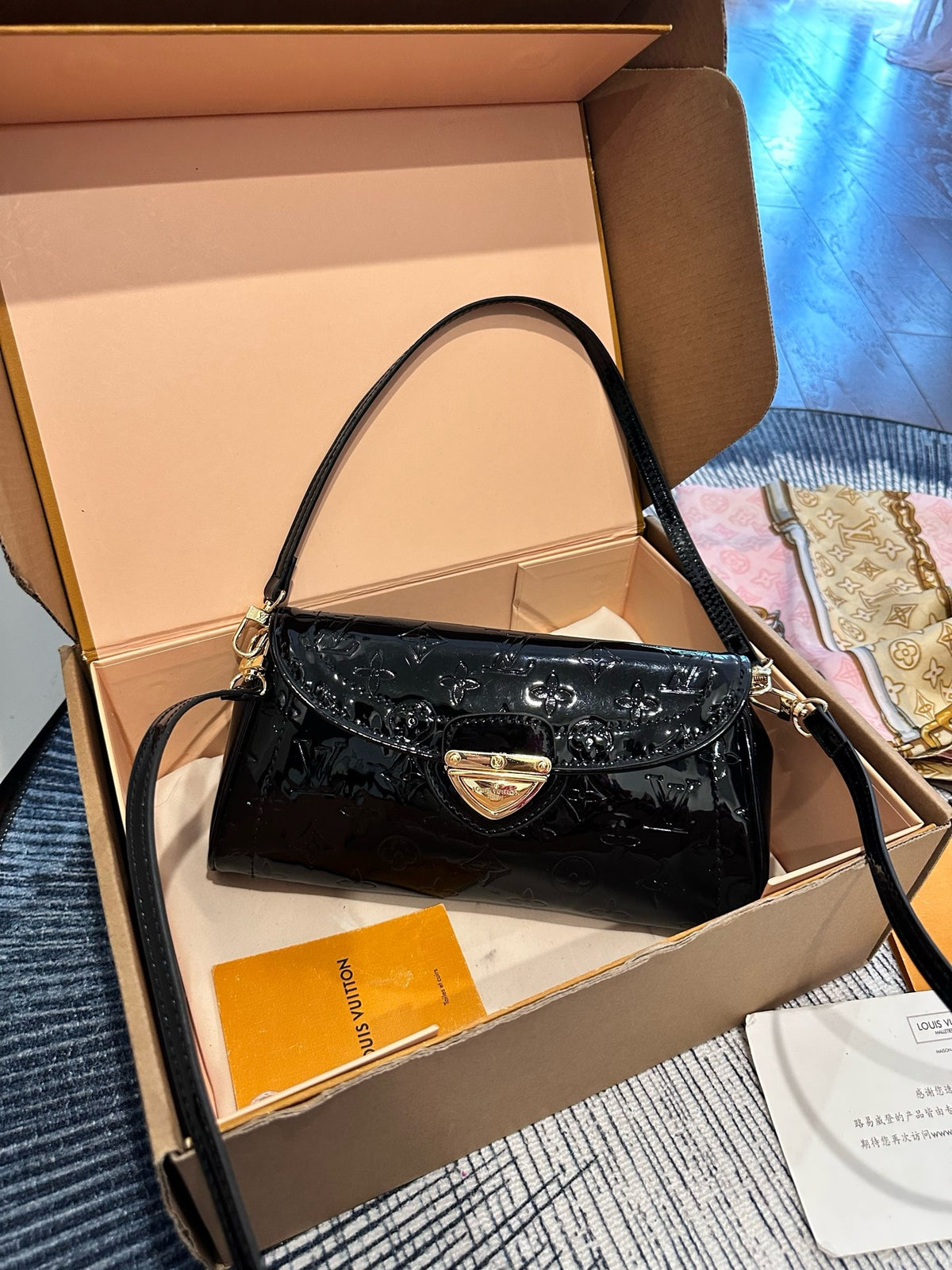 Amarante Monogram Sunset Bag