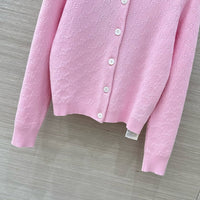Fine Fabric Jacquard Cardigan