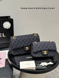 Classic Flap Bag Dark Blue Denim