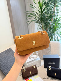 Suede Mini Flap Bag