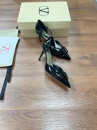 Signature D'Orsay Patent Leather Pumps