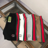 Web Stripe Cotton Jersey Shorts