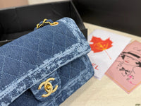 Denim Flap Bag