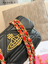 Quilted Leather Chain Purse