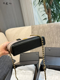 Suede Calfskin Vanity Bag