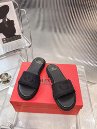VLogo Espadrille Slides