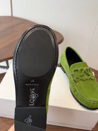 Double L Suede Loafers