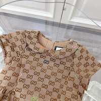 Monogram Collared Dress