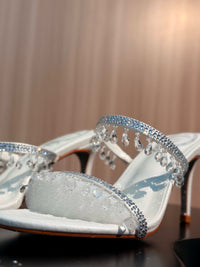 Caovilla Chandelier Heeled Mules