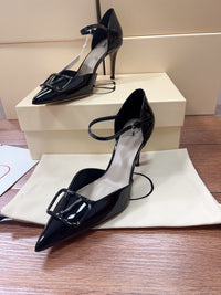 Signature D'Orsay Patent Leather Pumps