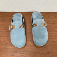 Check Suede Urchin Clogs