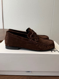 Double L Suede Loafers