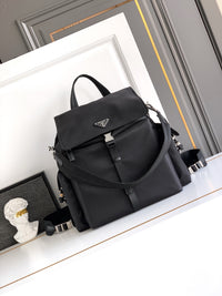 Explore Re-Nylon and Leather Backpack