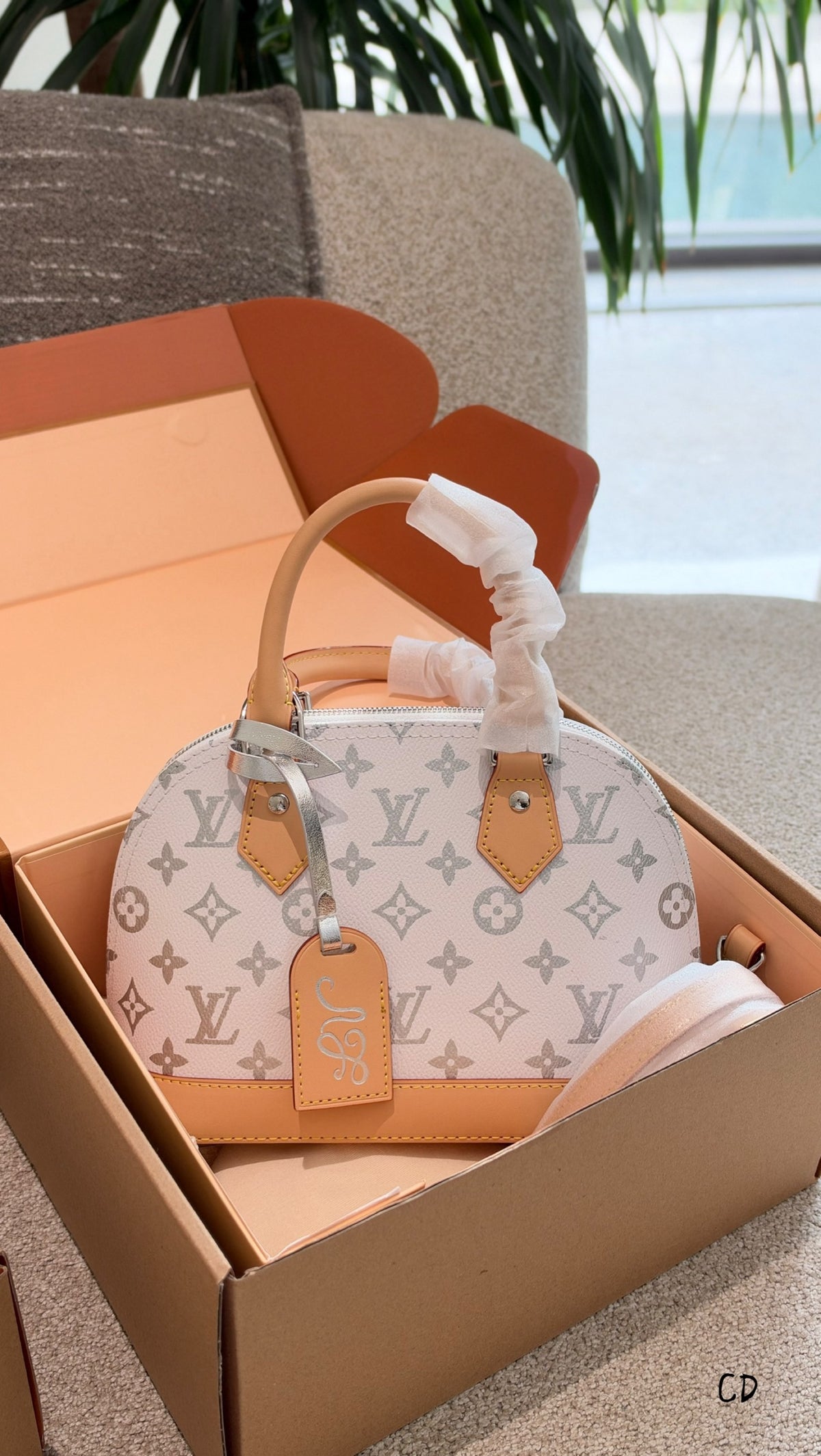 Alma BB Bag Monogram Pearly