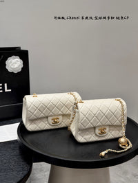 Mini Flap Bag with Gold Ball