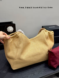 25S Raffia Hobo Tote