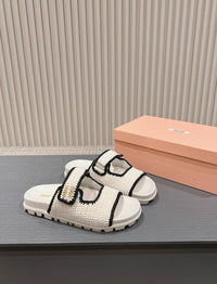 Logo Crochet Sandals