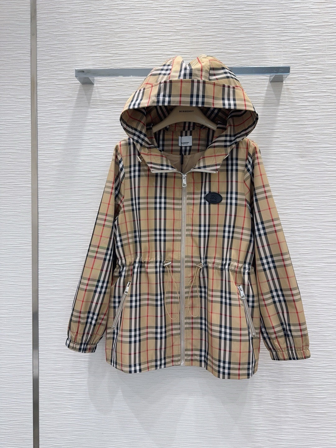 Check Hooded Jacket